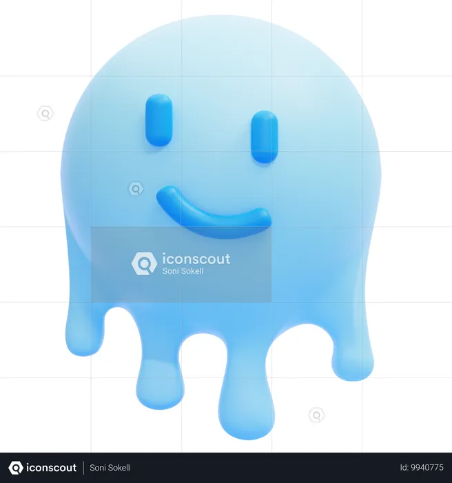 Melting Emoji Emoji 3D Icon