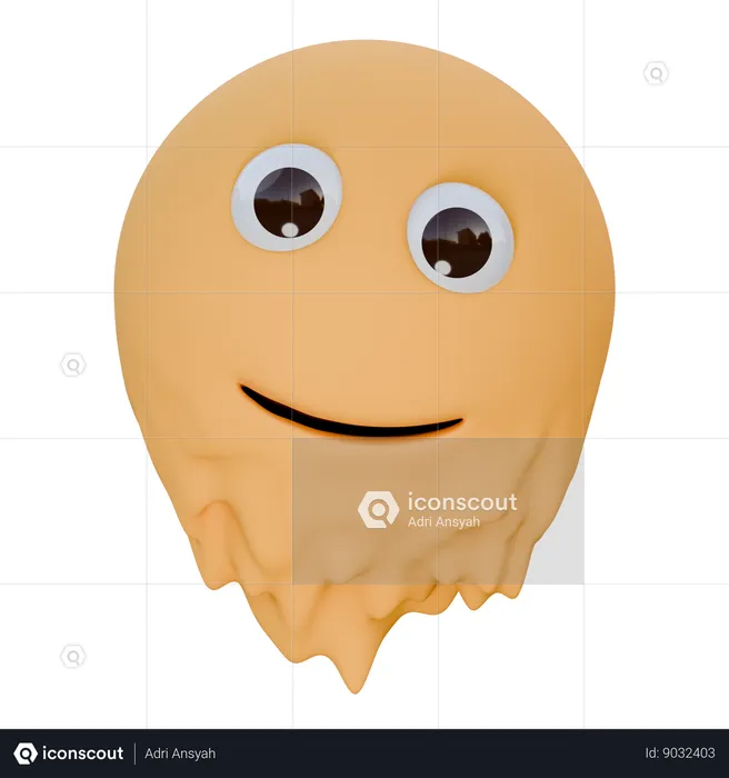 Melting Face Emoji 3D Icon