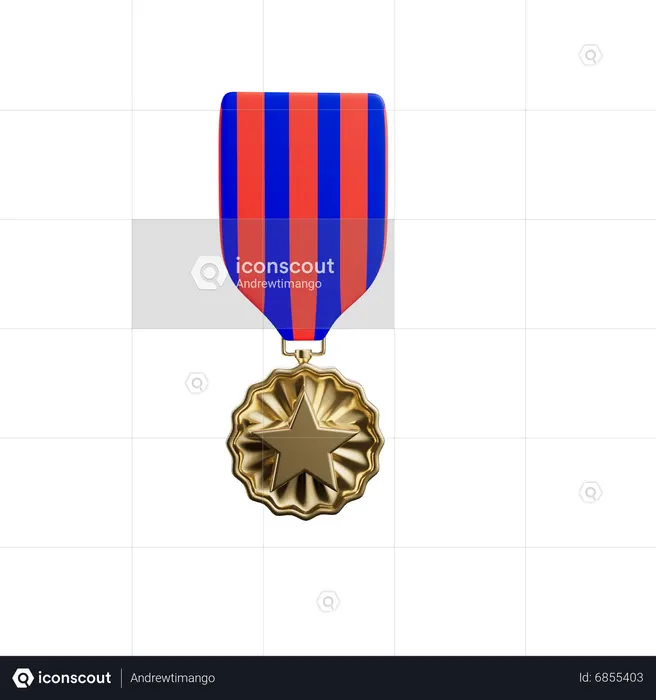 Memorial Medal  3D Icon