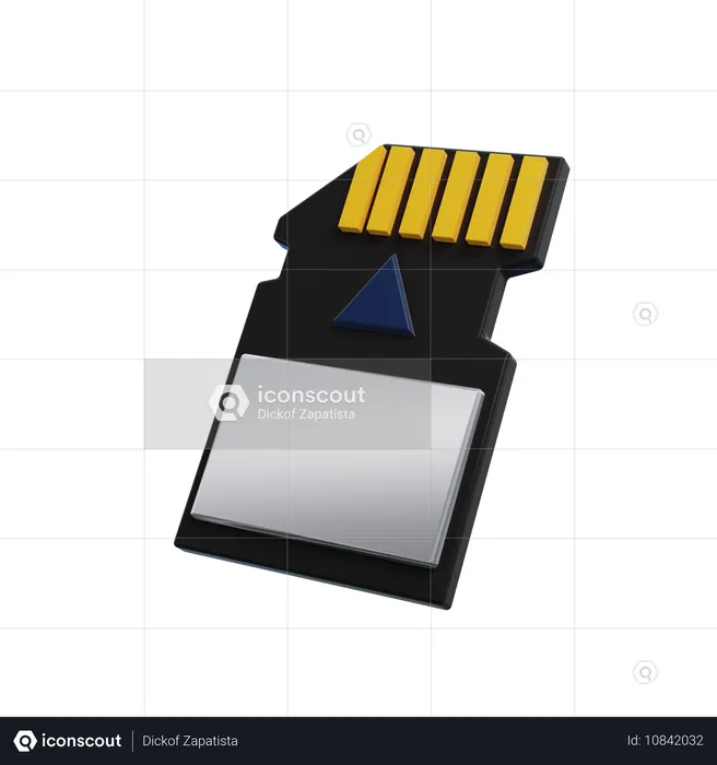 Memory Card  3D Icon