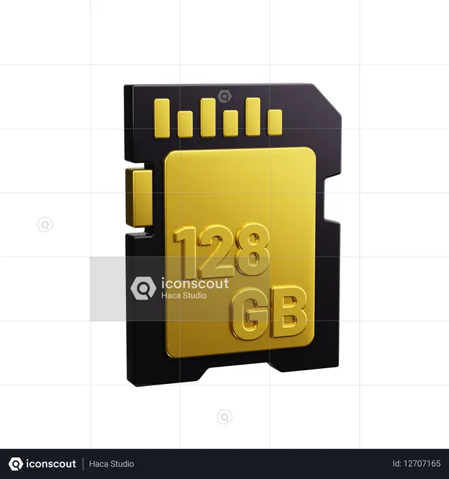 Memory card  3D Icon