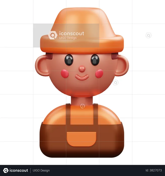 Men Farmer Emoji 3D Emoji