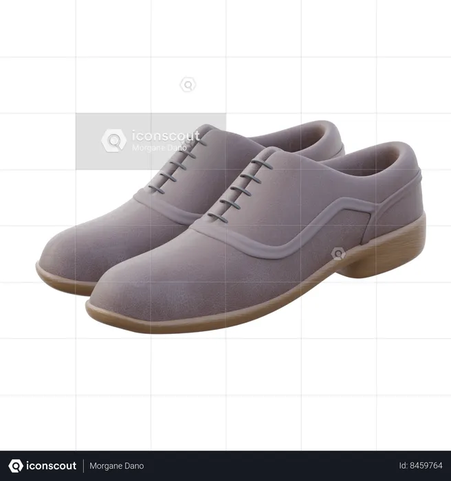 Men Oxford shoes  3D Icon