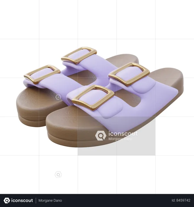 Men Sandals  3D Icon
