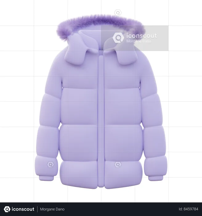 Men Winter jacket  3D Icon