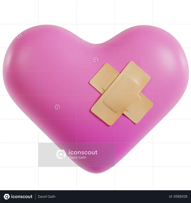 Mended Broken Heart  3D Icon