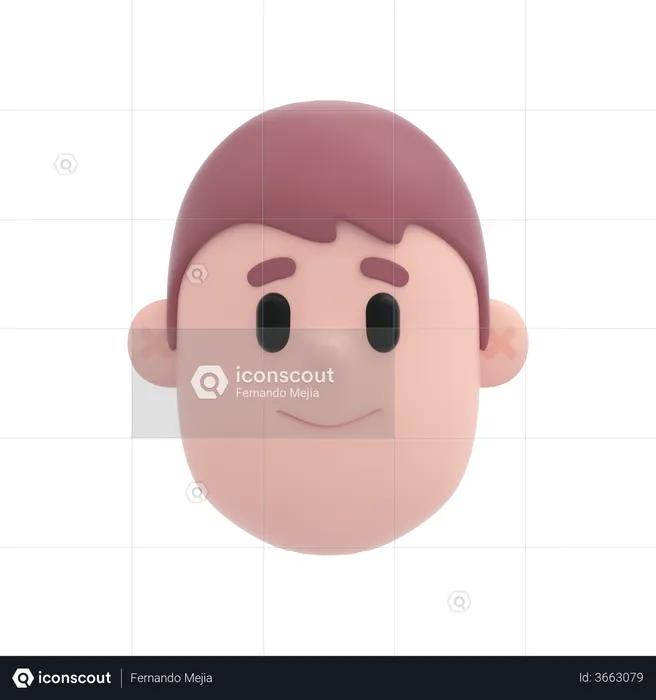Menino sorridente Emoji 3D Emoji