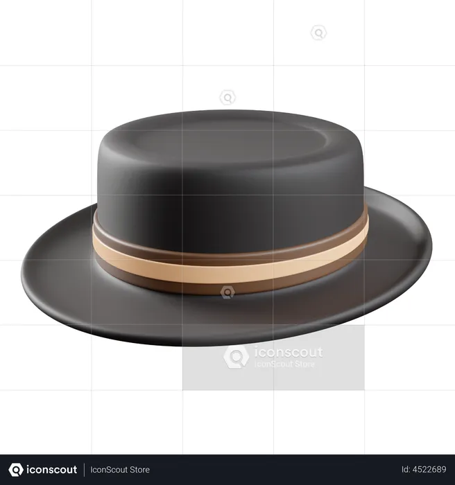 Mens Hat  3D Icon