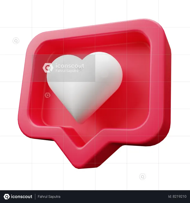 Mensagem de amor  3D Icon
