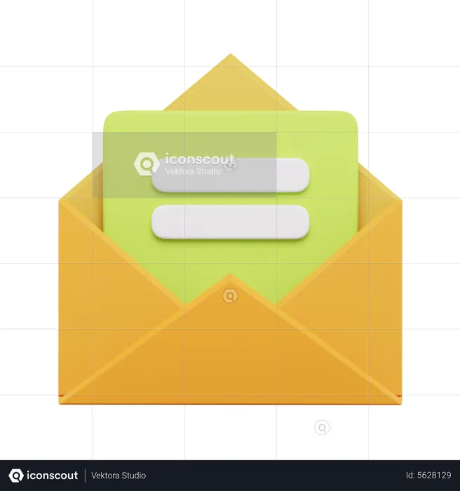 Mensagem de correio  3D Icon