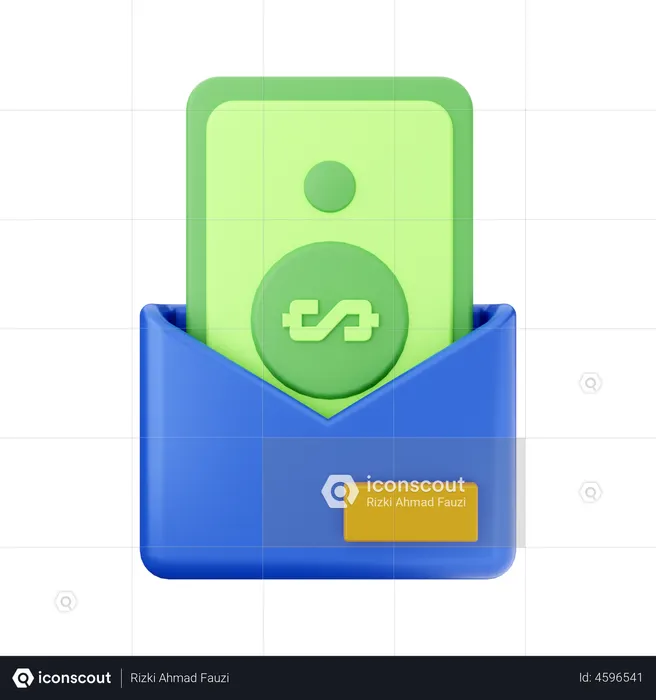 Mensagem de pagamento  3D Icon
