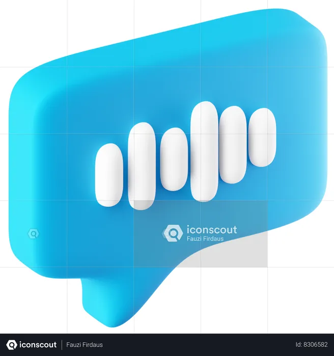 Mensagem de voz  3D Icon