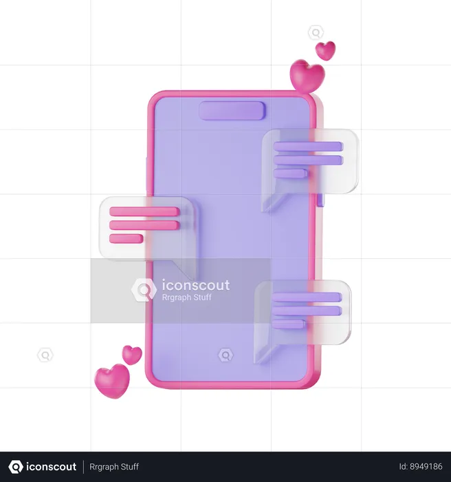 Mensaje de amor  3D Icon