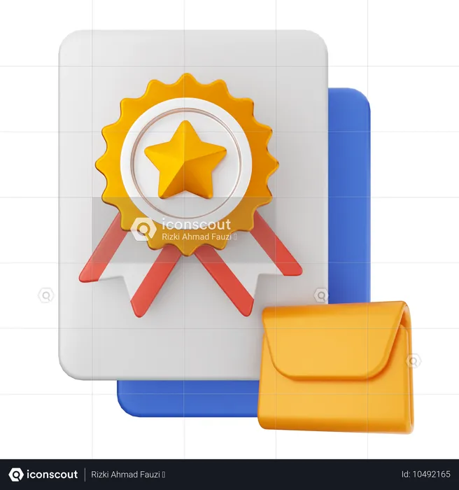 Mensaje de correo de recompensa  3D Icon