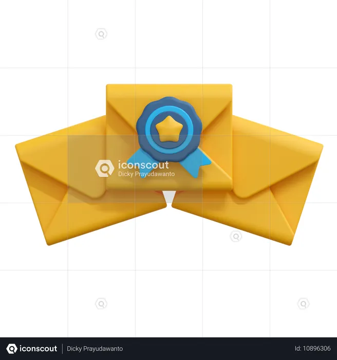 Mensaje de correo favorito  3D Icon