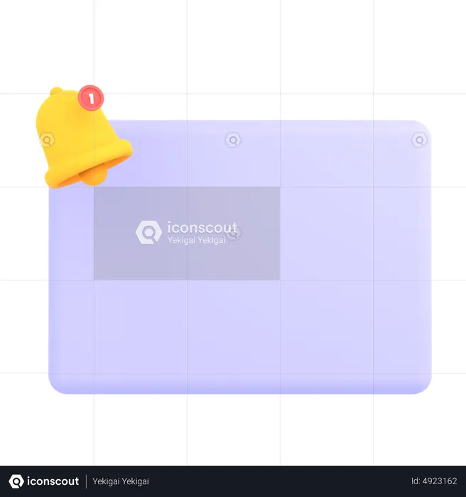 Recordatorio de mensaje  3D Icon