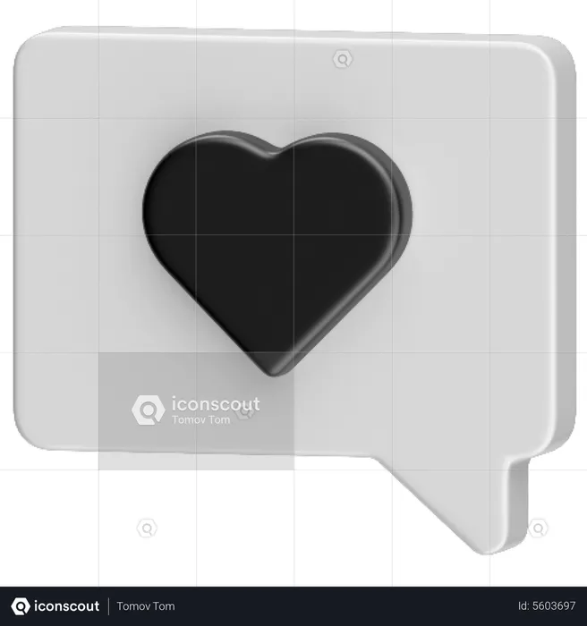 Mensaje romantico  3D Icon