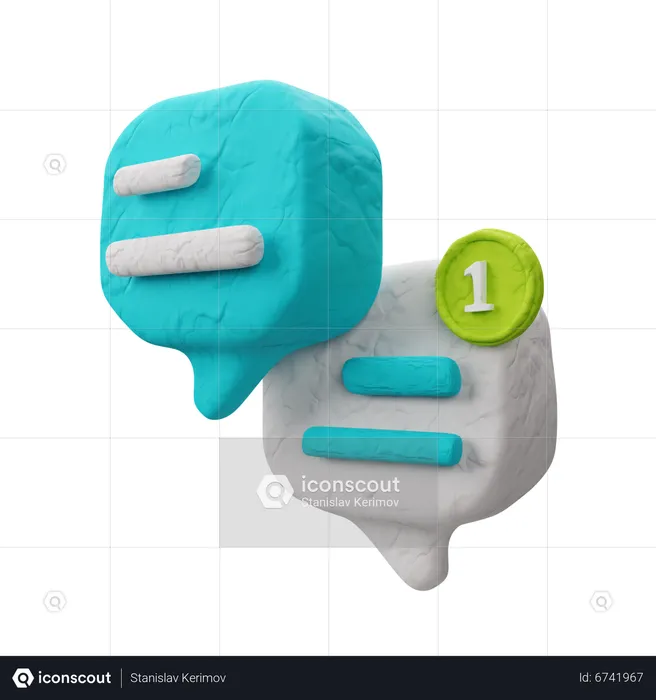 Mensajes  3D Icon