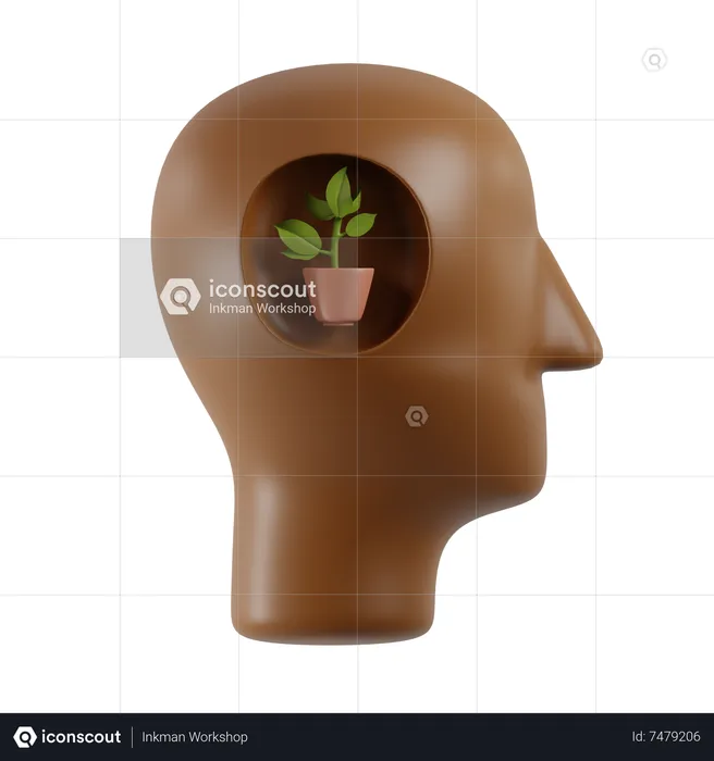 Mentalidade de crescimento  3D Icon