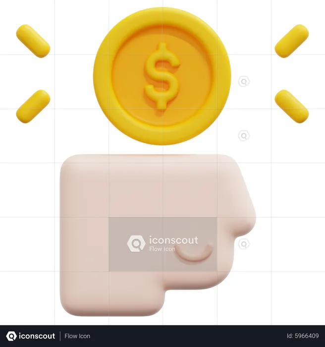 Mente de dinero  3D Icon