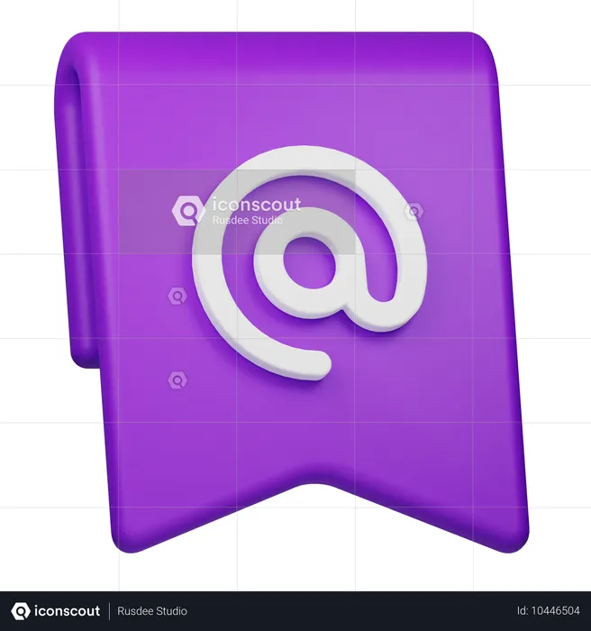 Mentionner le signet  3D Icon