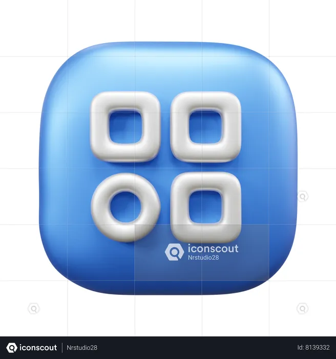 Menu  3D Icon