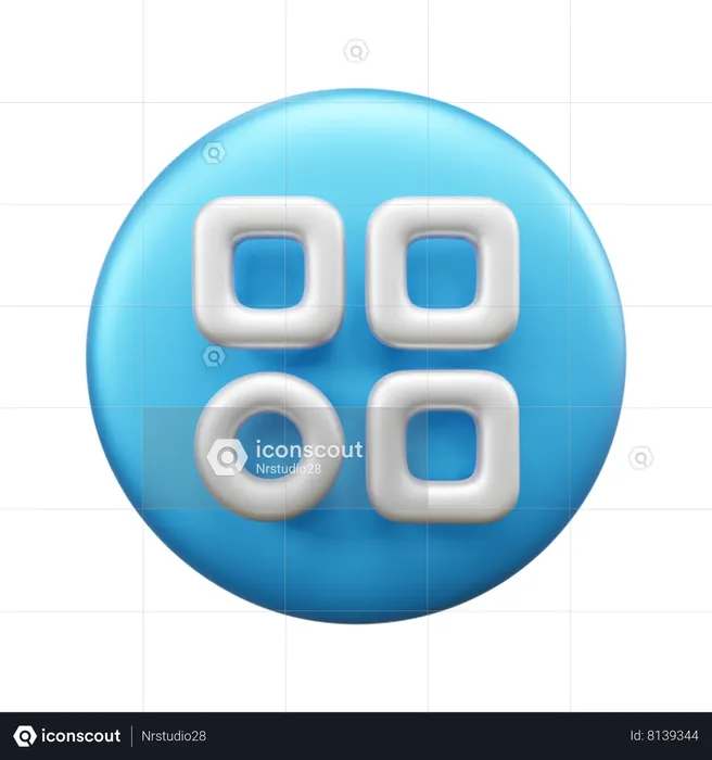 Menu  3D Icon