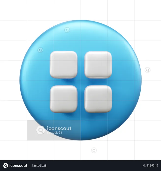 Menu  3D Icon