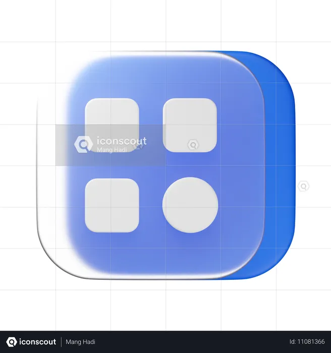 Menu  3D Icon