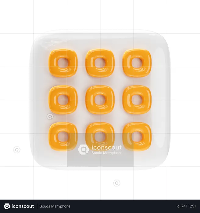 Menu  3D Icon