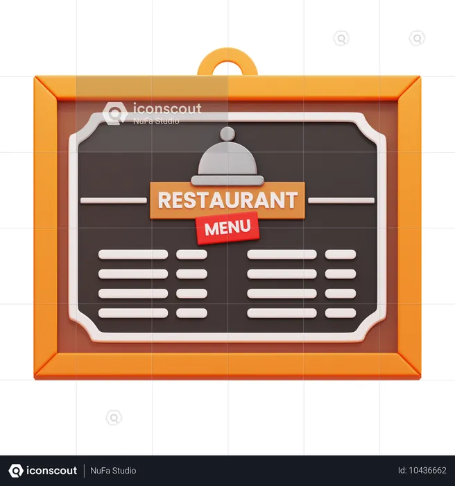 Tableau de menu  3D Icon