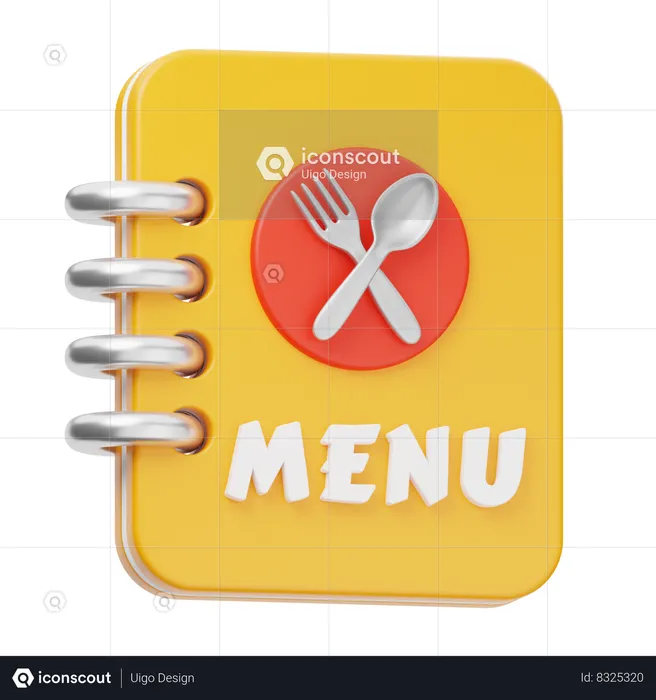 Menu Book  3D Icon