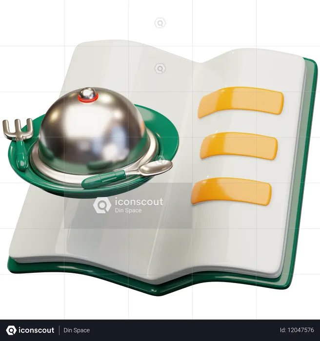 Menu Book  3D Icon
