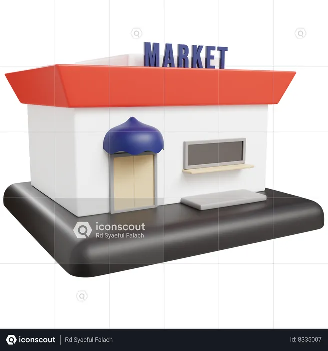 Mercado  3D Icon