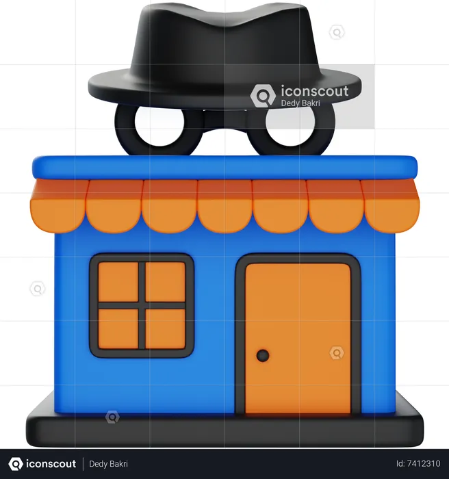 Mercado negro  3D Icon