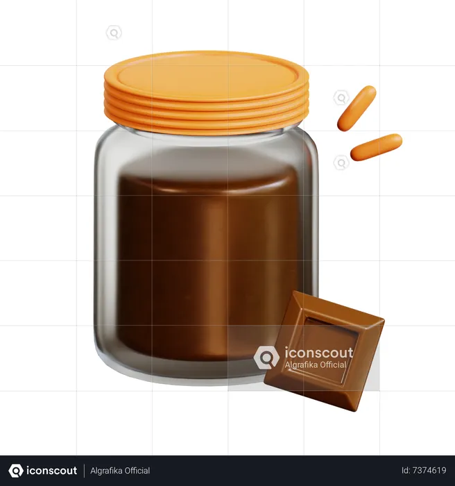 Mermelada de chocolate  3D Icon