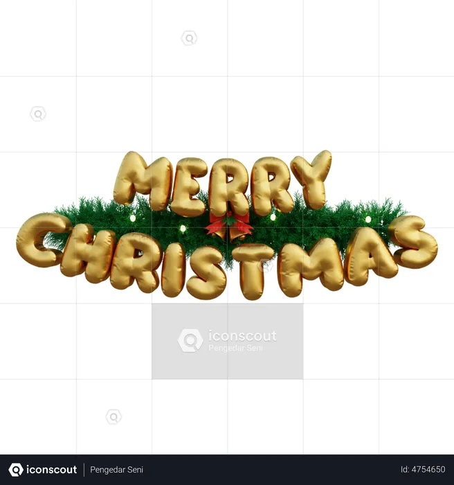 Merry Christmas  3D Icon