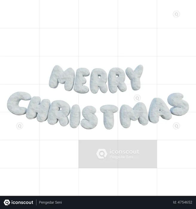 Merry Christmas  3D Icon