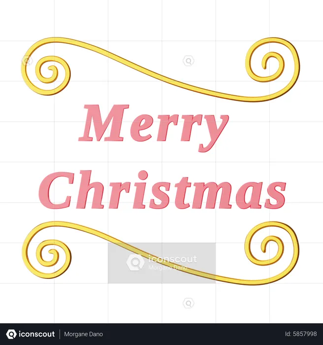 Merry christmas  3D Icon