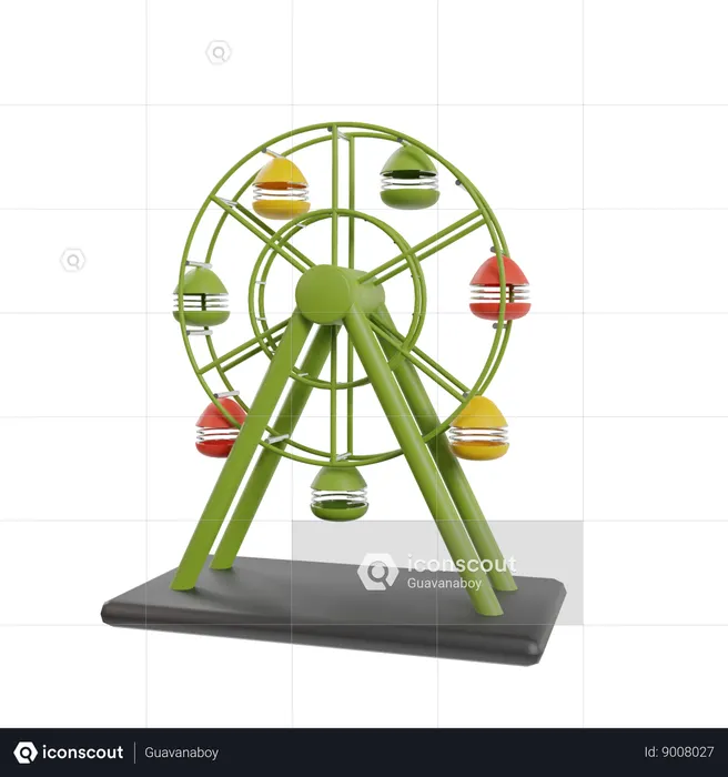 Merry Go Round  3D Icon