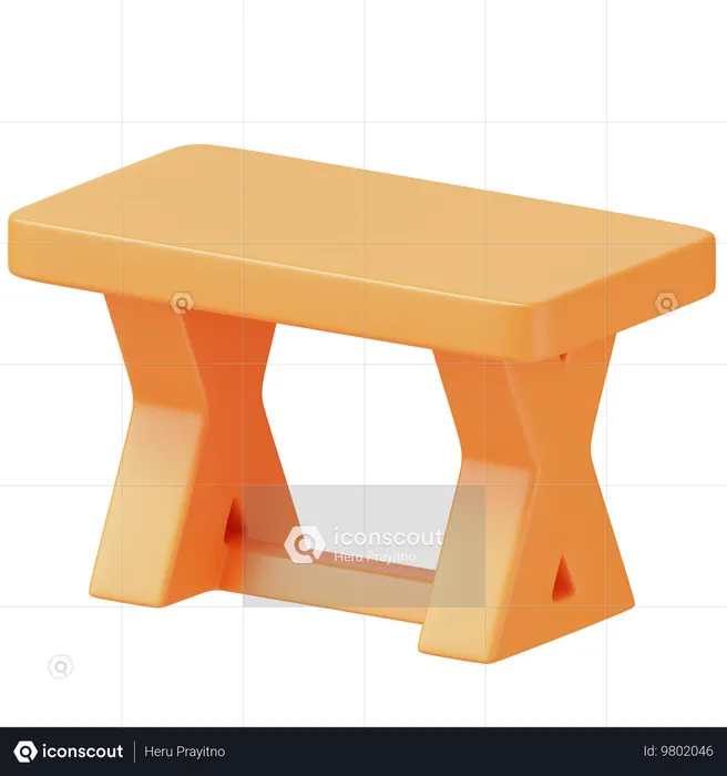 Mesa de café  3D Icon