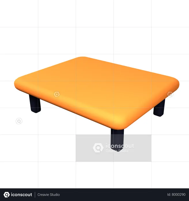 Mesa de chão  3D Icon