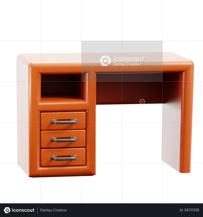 Mesa de computador  3D Icon