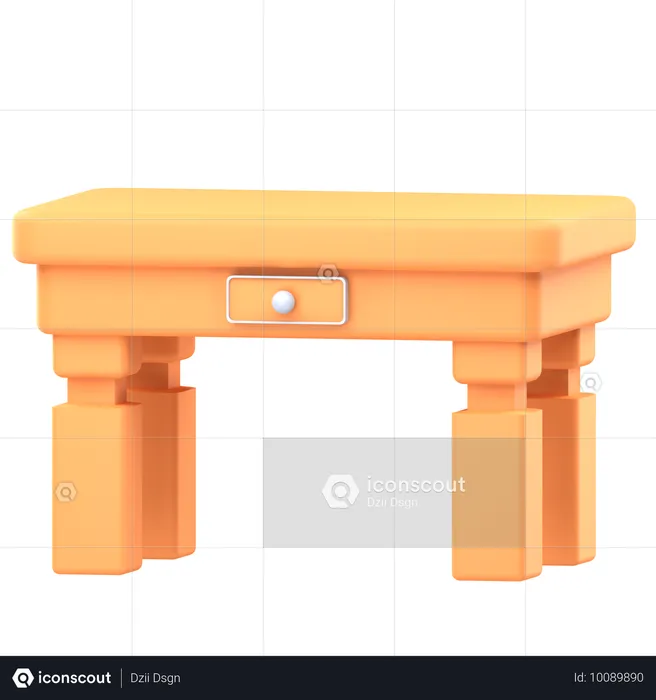 Mesa de madera  3D Icon