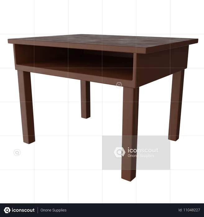 Mesa de madera  3D Icon