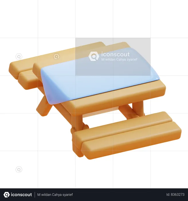 Mesa de picnic  3D Icon