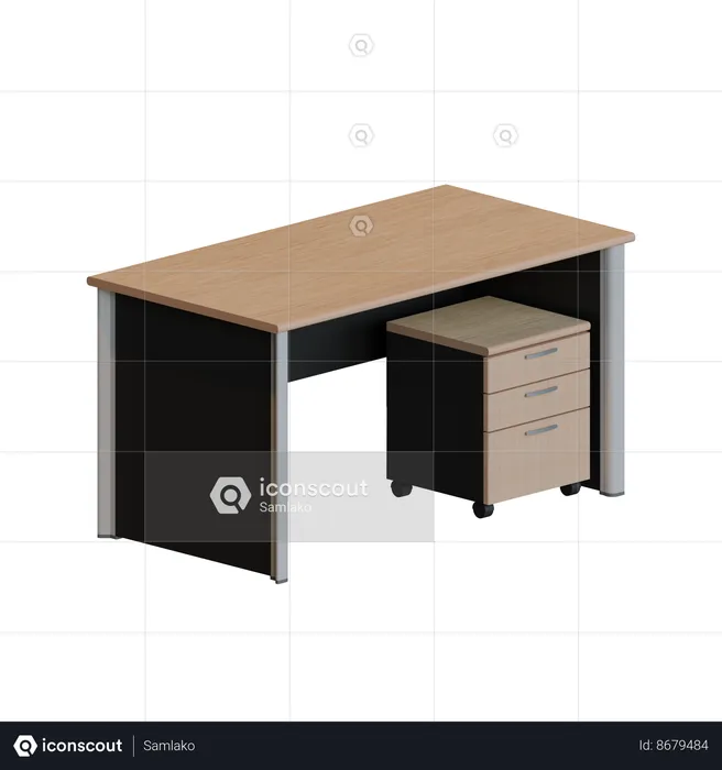 Mesa do gerente  3D Icon