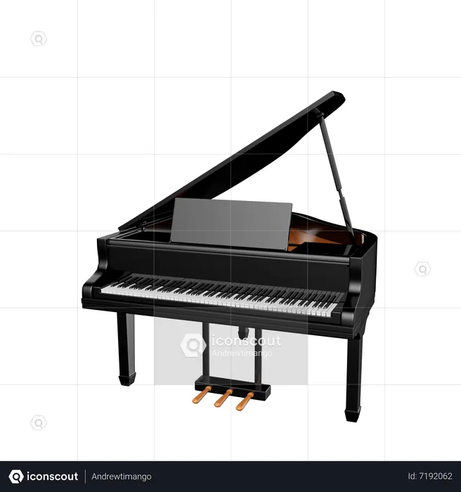 Mesa de piano  3D Icon