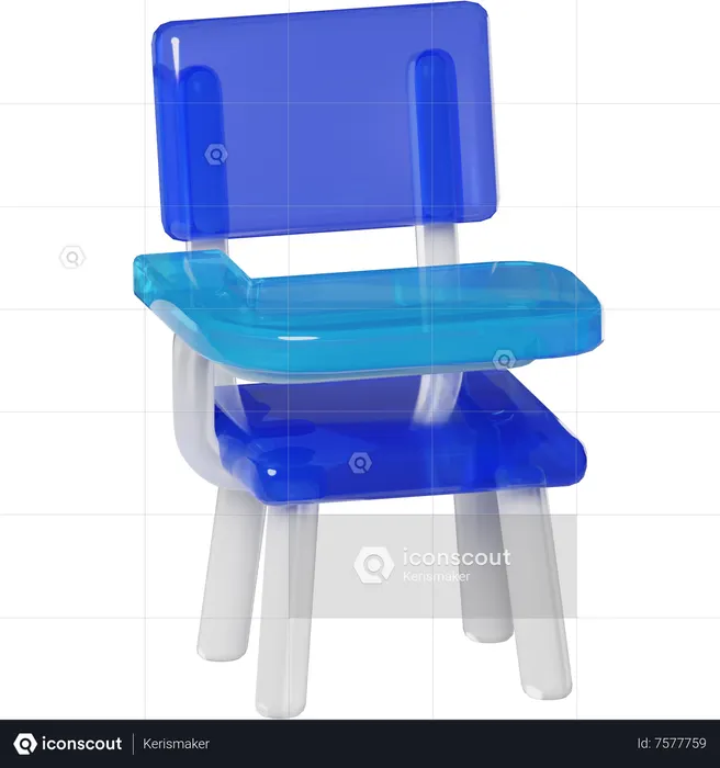 Silla de mesa  3D Icon