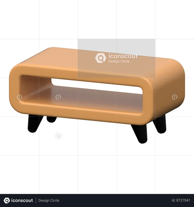 Mesa de TV  3D Icon